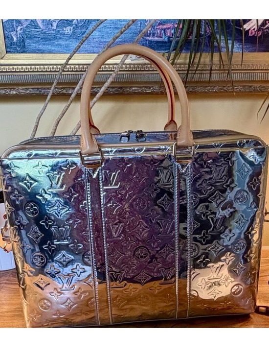 Handbags - ON HOLD Ultra-Rare Silver Mirror LV Briefcase Crossbody Bag | Limited Edition